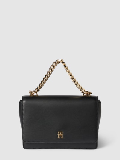 Tommy Hilfiger Handtasche in unifarbenem Design mit Label-Detail Black 2
