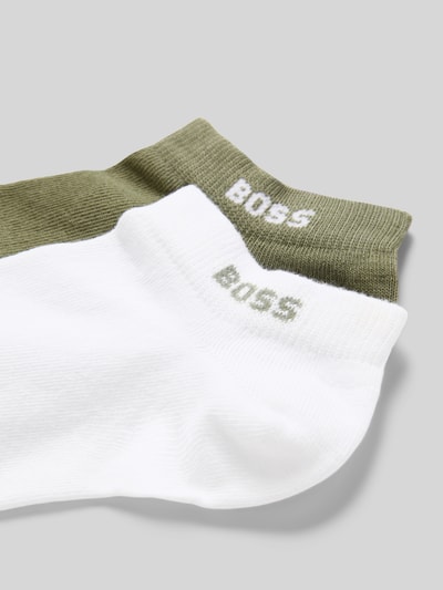 BOSS Sneaker-Socken aus Baumwoll-Mix im 2er-Pack Oliv 2