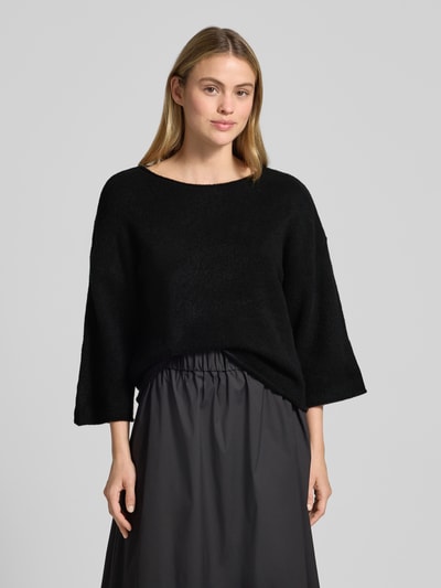 ROBE LÉGÈRE Strickpullover mit Leinen-Anteil Black 4