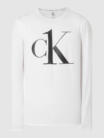 Calvin Klein Underwear Longsleeve mit Logo-Print  Weiss 2