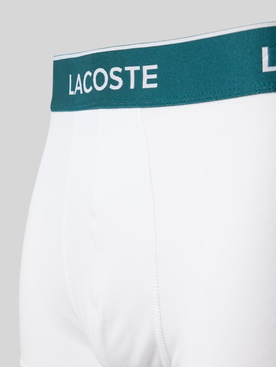 Lacoste Trunks aus Viskose mit Label-Bund im 3er-Pack Weiss 2