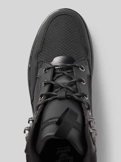 Dr. Martens Boots aus Leder-Textil-Mix mit profilierter Sohle Black 3