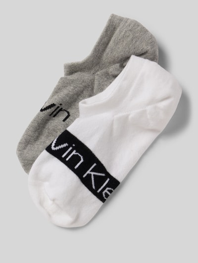 CK Calvin Klein Socken mit Label-Print im 2er-Pack Weiss 1