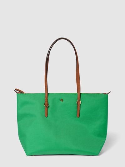 Lauren Ralph Lauren Tote Bag mit Label-Applikation Modell 'KEATON' Gruen 1