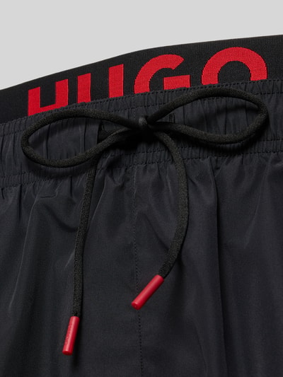 HUGO Badeshorts mit Logo-Detail Black 2