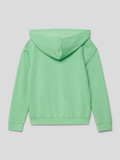 Roxy Hoodie met labelprint, model 'SURF FEELING' Groen - 3