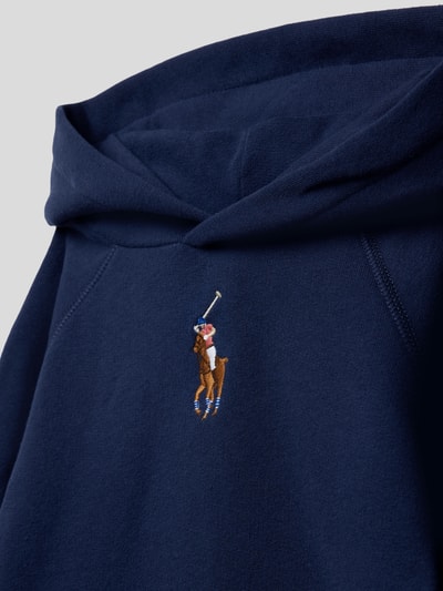 Polo Ralph Lauren Kids Hoodie met logostitching Marineblauw - 2