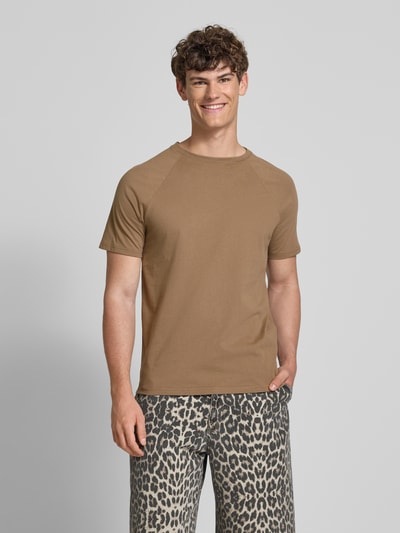 REVIEW T-shirt z okrągłym dekoltem Ziemisty brązowy 4