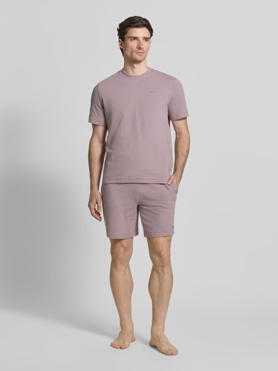 HUGO Regular Fit T-Shirt aus Baumwoll-Mix Modell 'AUSTIN' Altrosa 1