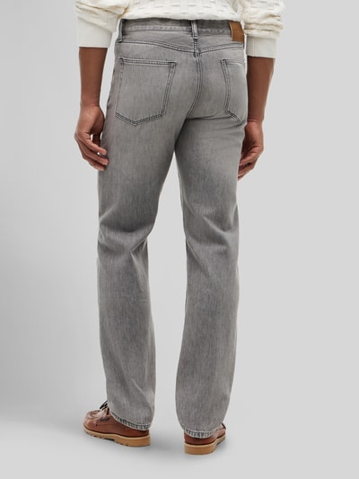 Tommy Hilfiger regular straight fit jeans van puur katoen Lichtgrijs - 5