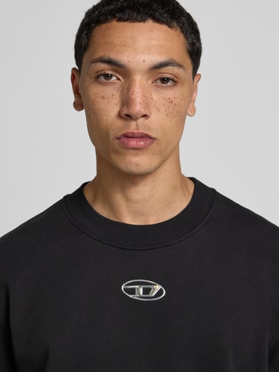 Diesel T-Shirt mit Label-Detail Black 3