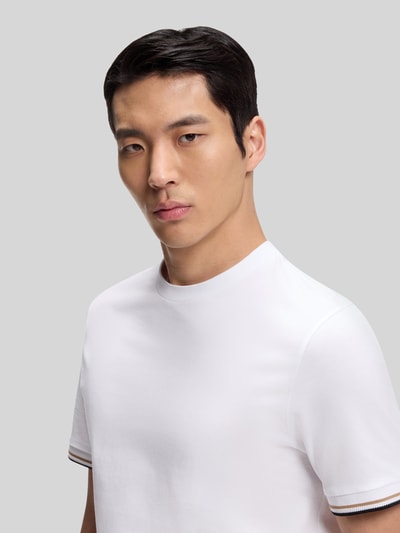 BOSS Regular Fit T-Shirt aus reiner Baumwolle Weiss 3
