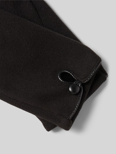 EEM Regular Fit Handschuhe mit Knopfverschluss Black 2