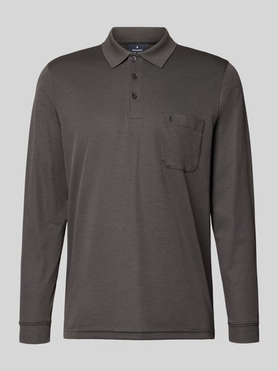RAGMAN Regular fit poloshirt met borstzak Antraciet - 2