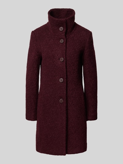 Milo Coats Lange jas met knoopsluiting, model 'LISETTE' Bordeaux - 2
