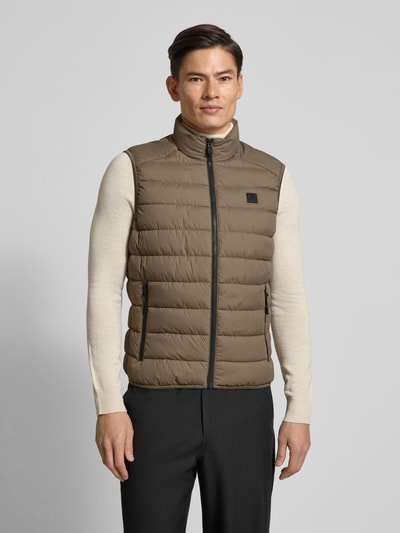 Marc O'Polo Regular fit bodywarmer met logopatch Camel - 4