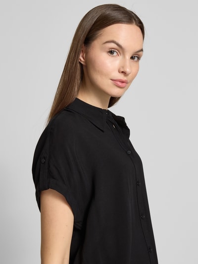 Tom Tailor Relaxed fit overhemdblouse van pure viscose Zwart - 3