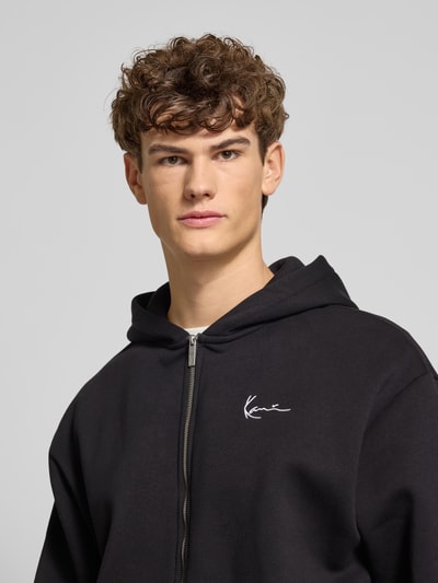 KARL KANI Sweatjack met labelstitching Zwart - 3