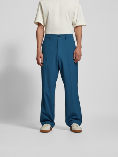 Marni Stoffhose mit Woll-Anteil Jeansblau 4