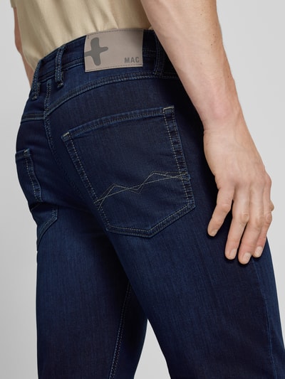 MAC Jeans im 5-Pocket-Design Modell 'ARNE' Dunkelblau Melange 3