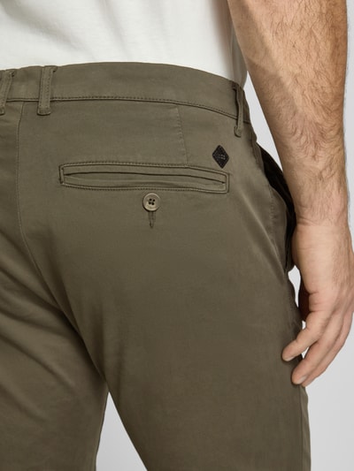 Casual Friday Stoffhose mit französischen Eingrifftaschen Oliv 3