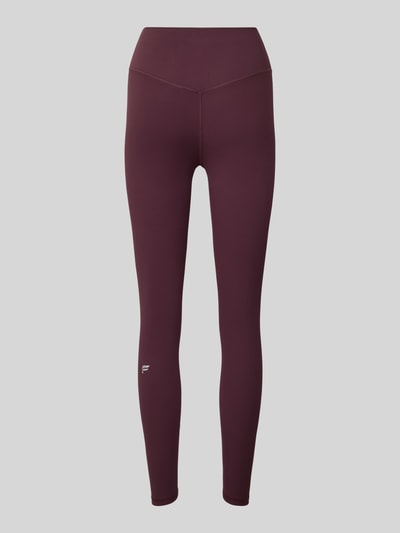 Fabletics Slim Fit Leggins mit Logo-Print Modell 'PURELUXE' Bordeaux 3