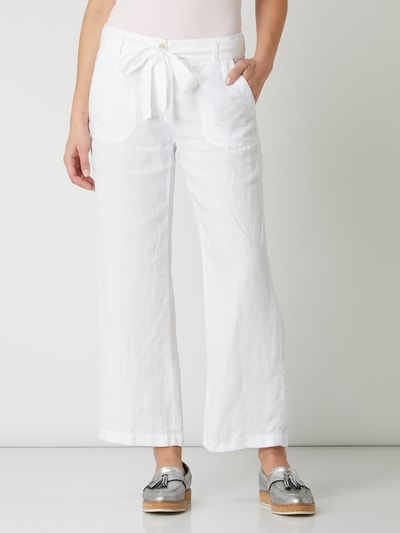 Brax Relaxed Fit Culotte aus Leinen Modell 'Maine' (weiss) online kaufen