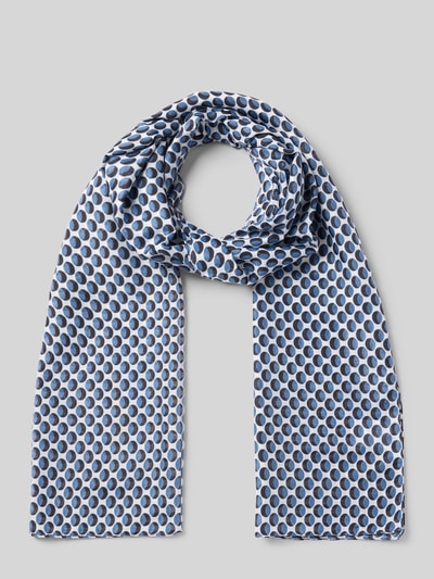 More & More Schal mit eingefassten Abschlüssen Marine 1