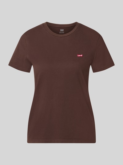 Produktfoto, dunkelbraunes Loose Fit T-Shirt aus reiner Baumwolle von Levi's®, glatte Oberfläche, Damen T-Shirt von Levi's®