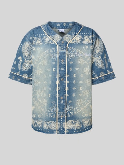 KARL KANI Jeanshemd mit Label-Stitching Jeansblau 2