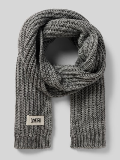 Drykorn Sjaal met labeldetail, model 'CRONICA' Lichtgrijs - 1