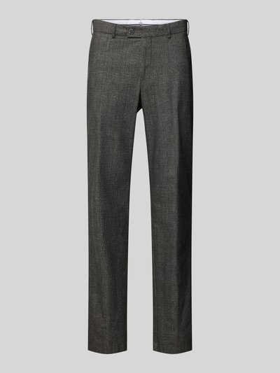 Produktfoto, Regular Fit Hose aus Baumwollmix von Hiltl in Grau mit feinem Karomuster, glatte Textur, Herren Weite Hose von Hiltl