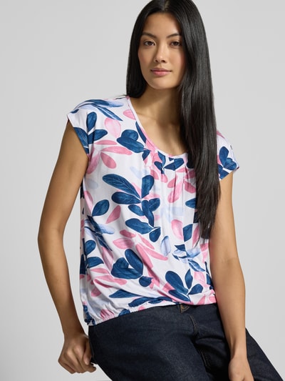 ZABAIONE Blouse met korte mouwen van viscosemix model 'Minou' Offwhite - 3