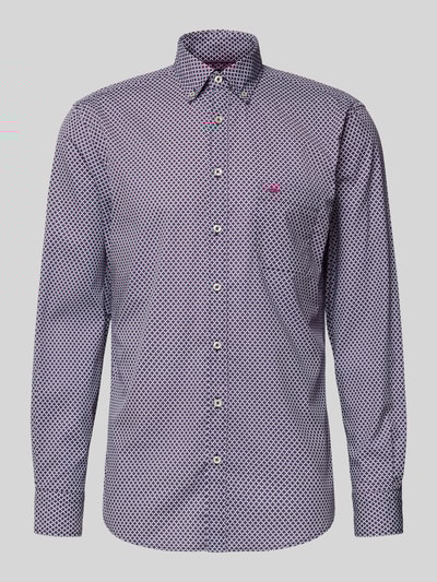 Fynch-Hatton Freizeithemd mit Knopfleiste Kirsche 2