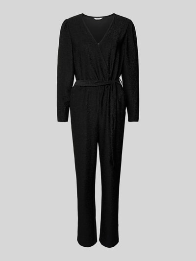 B.Young Jumpsuit mit Effektgarn Modell 'TACHA' Black 2