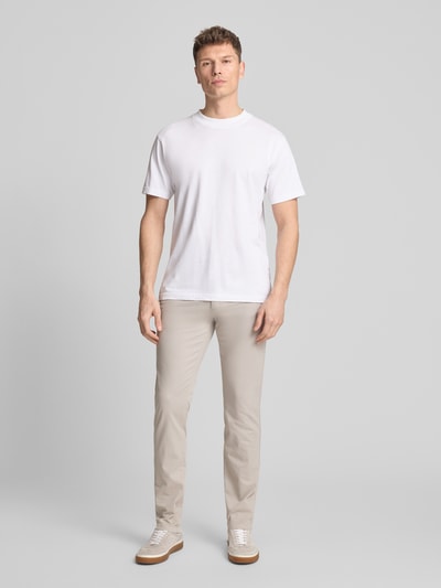 BOSS Orange Chinos o kroju slim fit z mieszanki bawełny Piaskowy 1