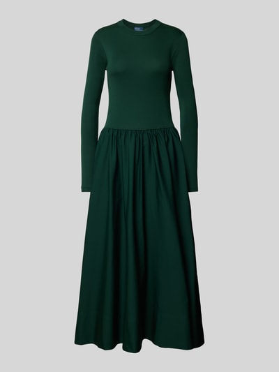 Polo Ralph Lauren Sukienka midi z okrągłym dekoltem Ciemnozielony 2