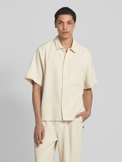 REVIEW Koszula casualowa z listwą guzikową Écru 4