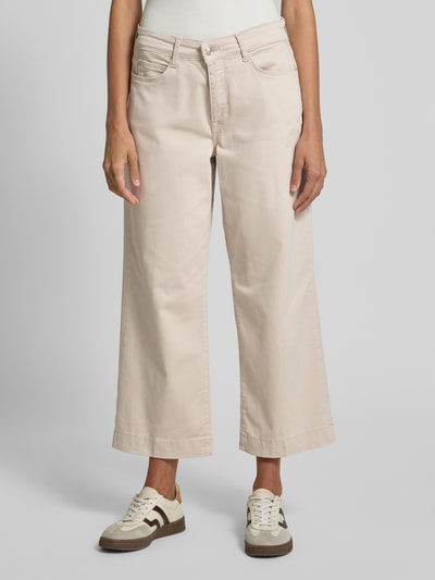MAC Wide Leg Culotte im 5-Pocket-Design Modell 'Dream' Beige 4