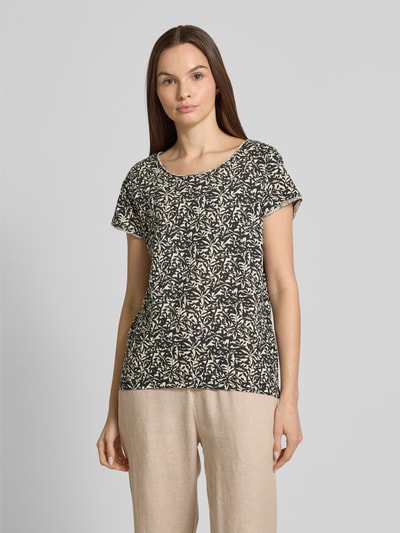 Tom Tailor T-shirt o kroju regular fit z czystej bawełny Czarny 4