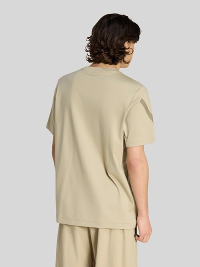 adidas Sportswear Regular Fit T-Shirt aus reiner Baumwolle Khaki 5
