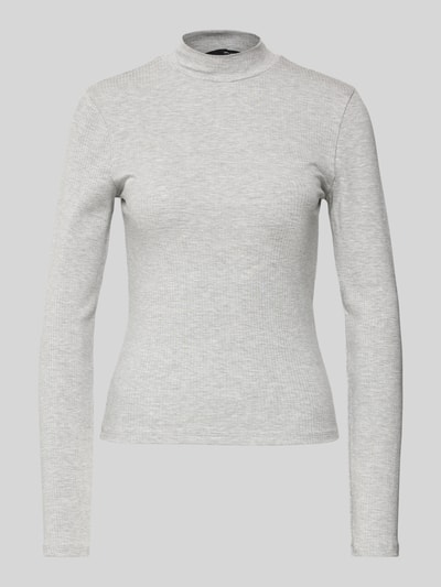 Vero Moda Longsleeve mit Stehkragen Modell 'MARY' Hellgrau 2