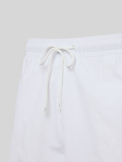 Tommy Hilfiger Regular Fit Badeshorts mit Logo-Stitching Weiss 2