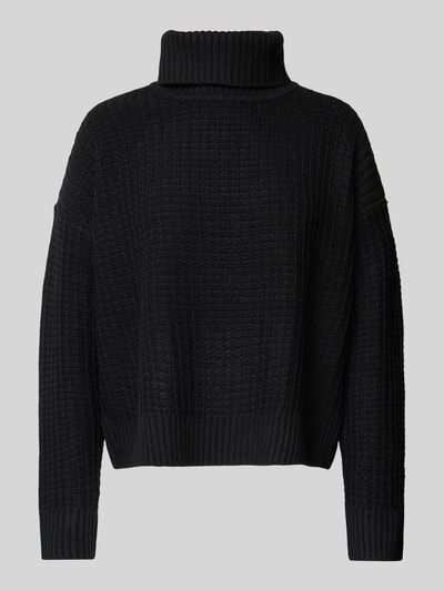 Vero Moda Regular Fit Rollkragenpullover aus Baumwoll-Mix Modell 'OMEGA' Black 2