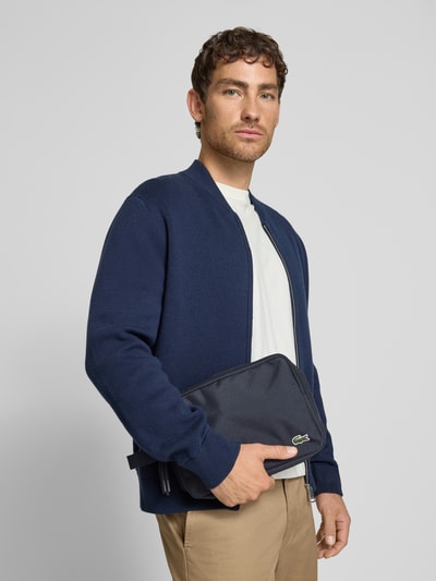 Lacoste Toilettas met 2 ritsvakken Marineblauw - 1