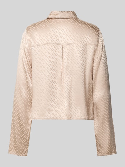 BOSS Relaxed fit pyjamatop van pure viscose, model 'B MONOGRAM' Beige - 3