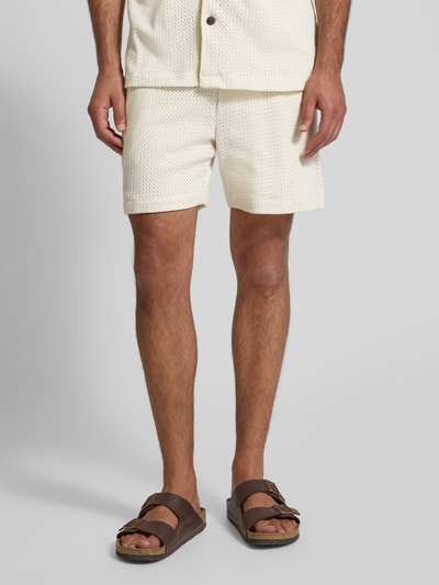Lindbergh Shorts mit elastischem Bund Ecru 4