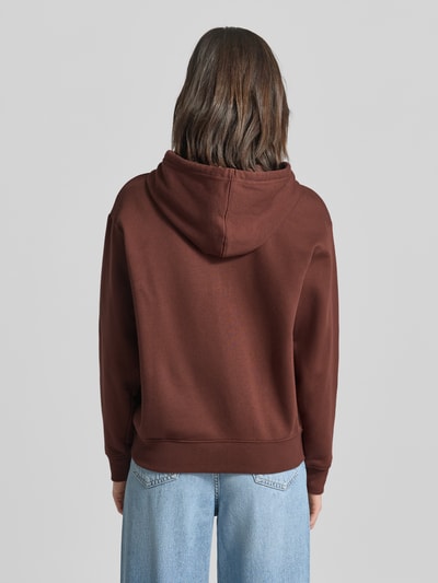 GAP Relaxed Fit Sweatjacke mit Logo-Stitching Modell 'Heritage' Mittelbraun 5