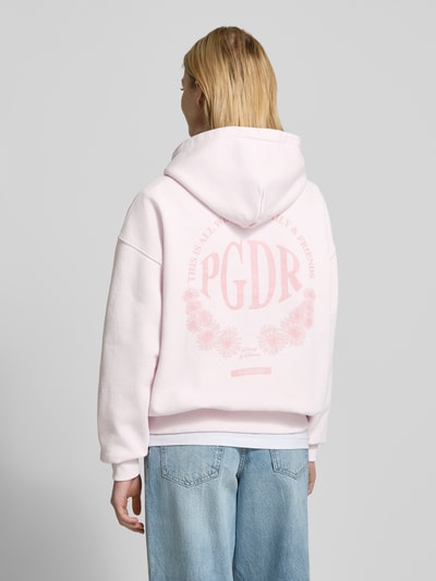 Pegador Oversized Hoodie mit Label-Print Modell 'KIMI' Rosa 5