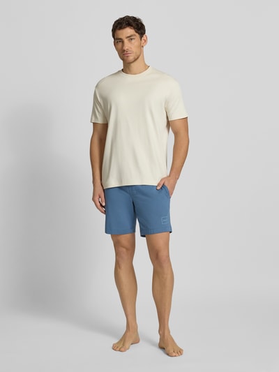 HUGO Regular Fit Shorts aus Baumwoll-Mix Modell 'LAZE' Jeansblau 1